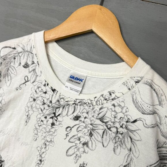 Vintage New Orleans AOP White Crazy French Quarter‎ Shirt XXL - Picture 4 of 6